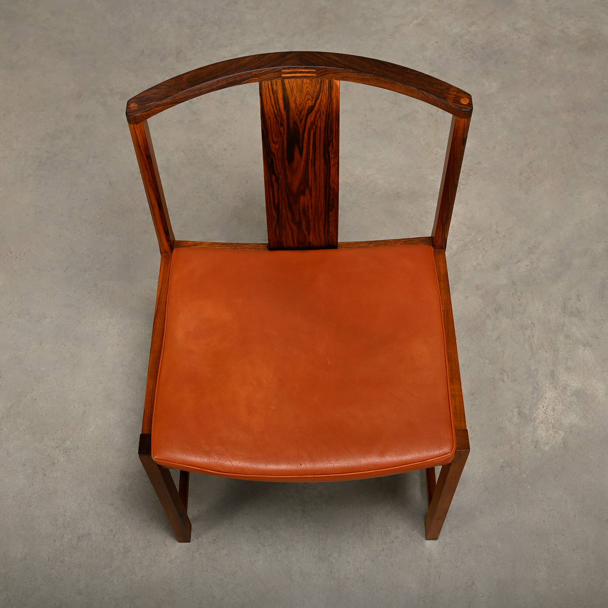 Steen Eiler Rasmussen Rosewood with leather dining chairs Model 700