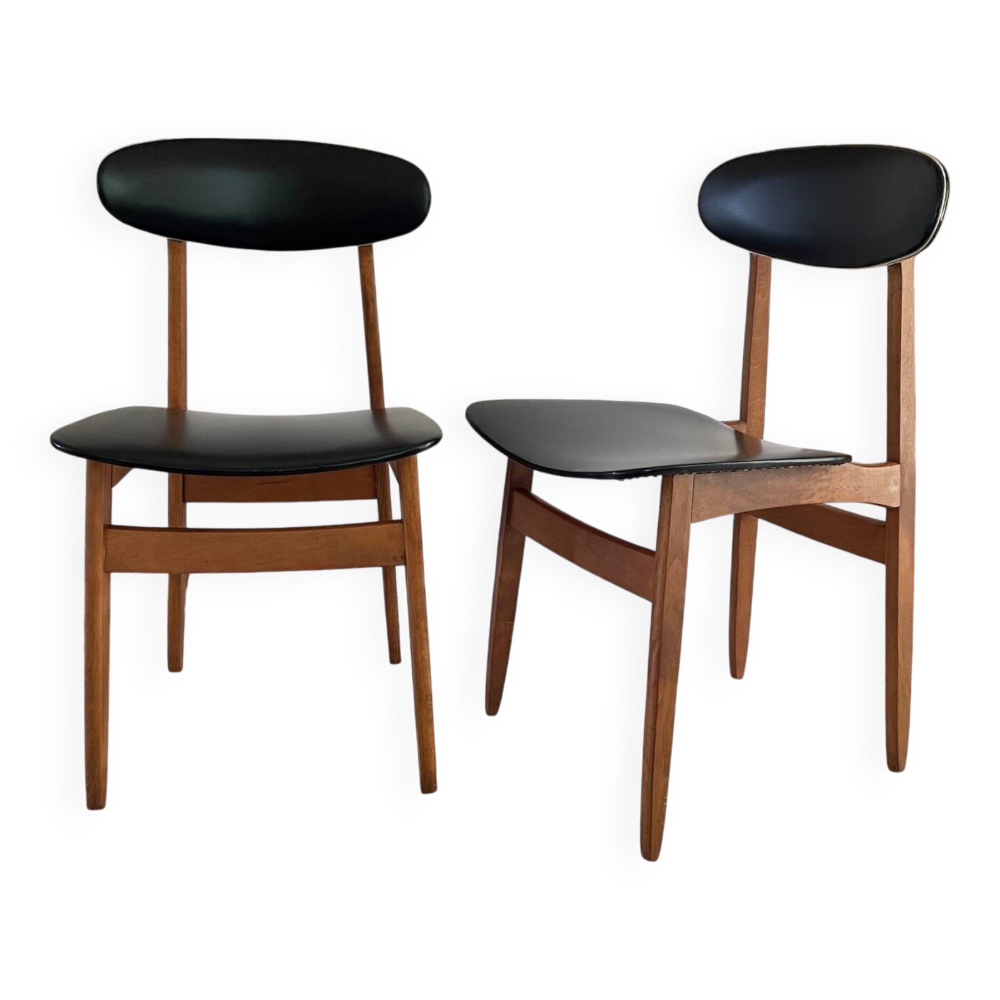 Paire de chaises scandinaves chic vintage