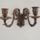 Pair of French Antique Signed GAVEAU 12 Double Piano Candle Sconces