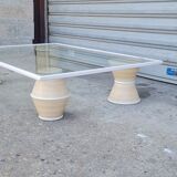 Glass coffee table