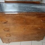 Walnut chest of drawers / dressing table
