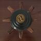 Old wheel hub lamp ~ brutalist art ~ 50's ~ france