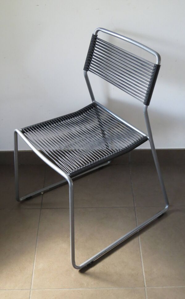 Paire de chaises ''scoubidou'' ikea 1990