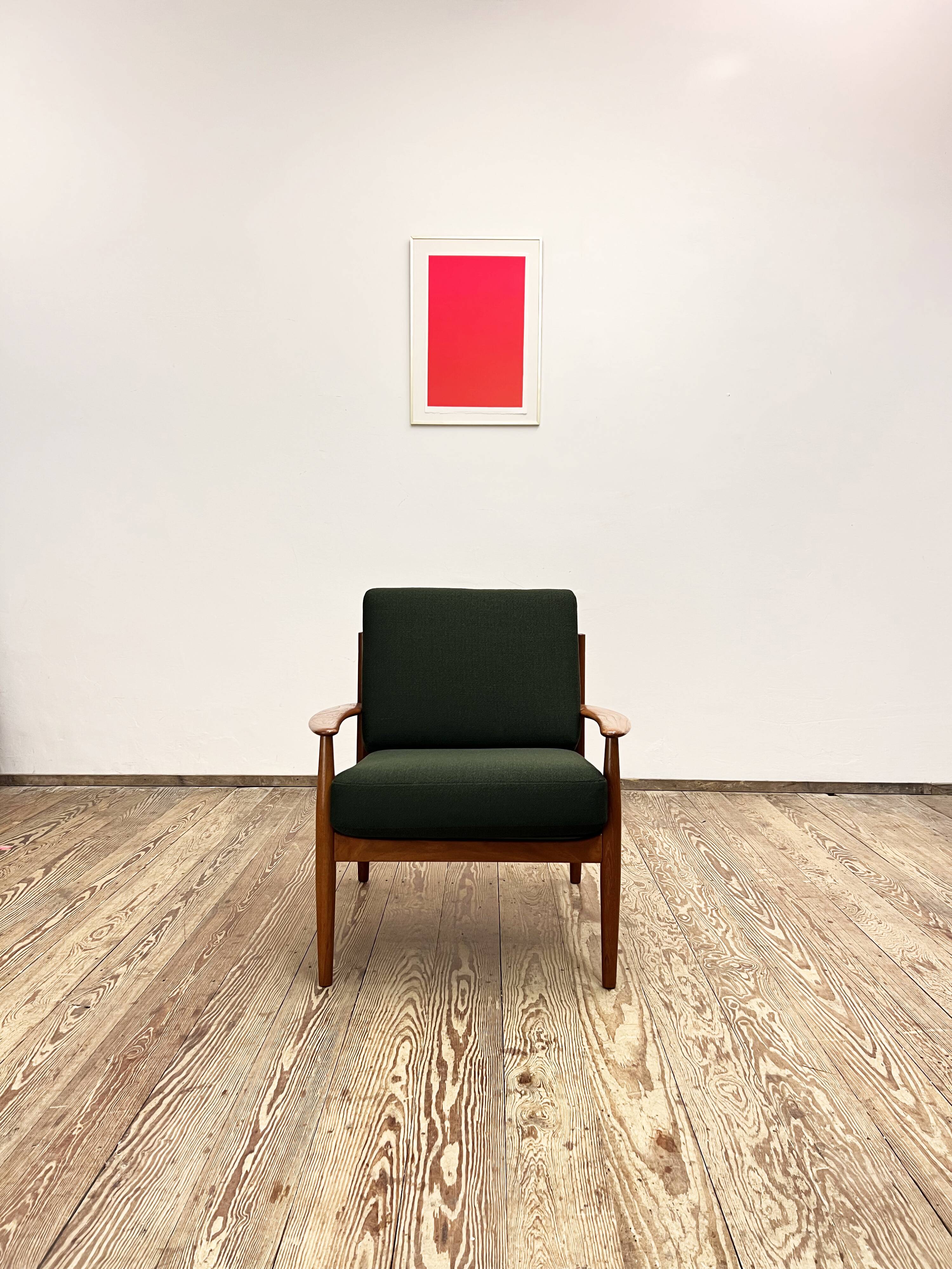 Mid-Century Modern Lounge Armchair in Teak by Grete Jalk for France and Son, 1950s