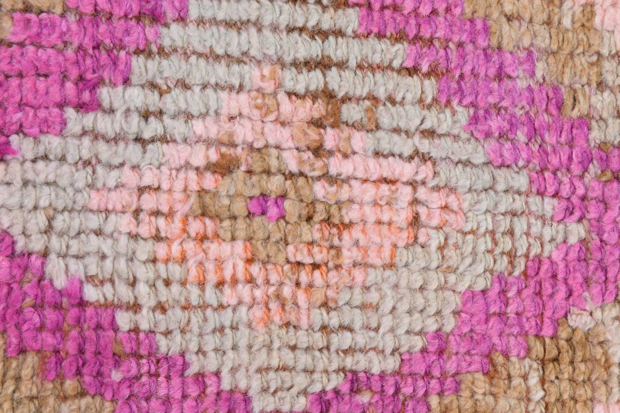 Pale pink vintage runner rug 300x86cm