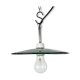 Industrial petrol enamel pendant light, 1970s
