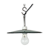 Industrial petrol enamel pendant light, 1970s