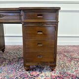 Classic English Desk with Black Inlay