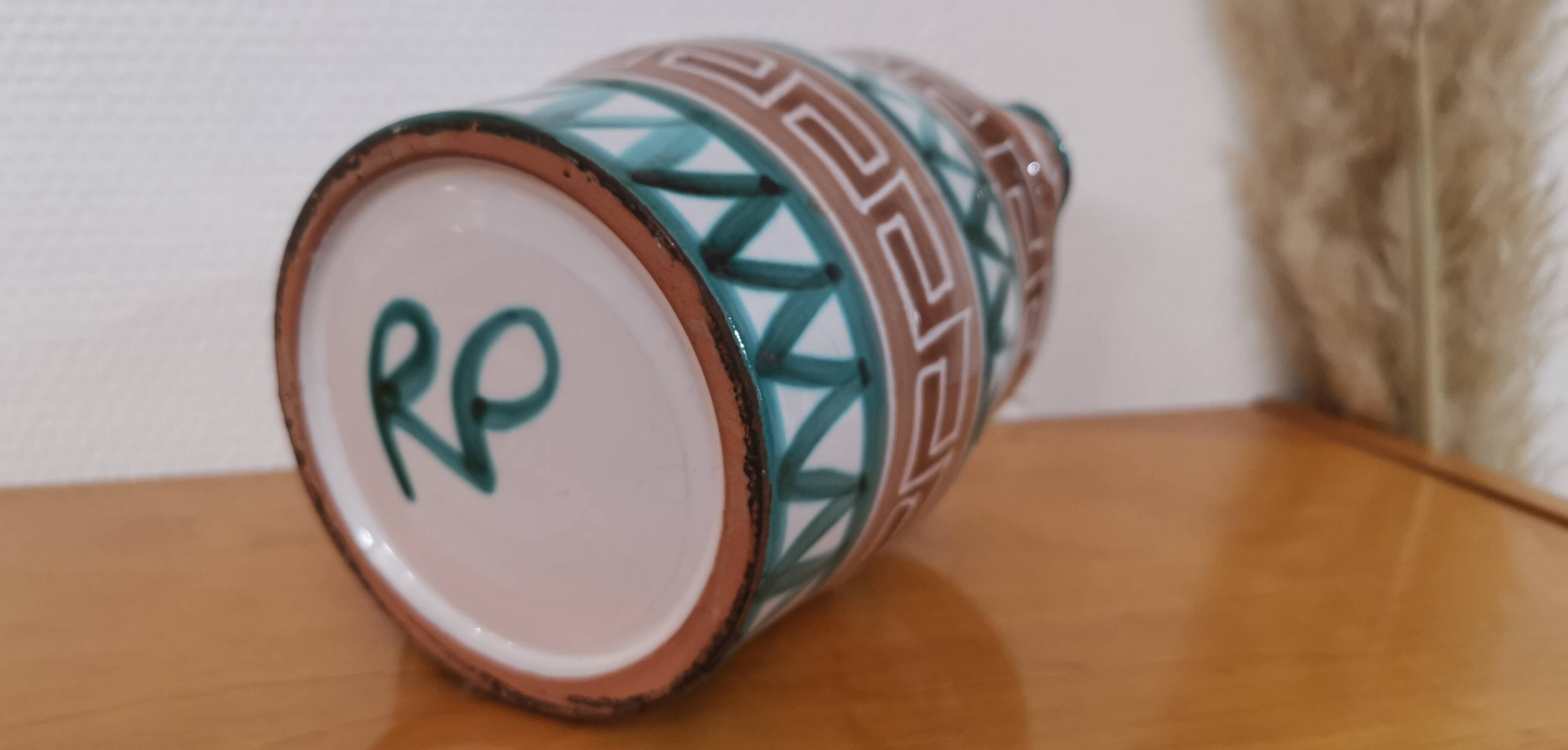 Pitcher signed RP Robert Picault Vallauris Vintage