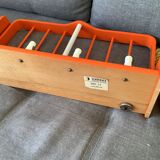 Wall coat rack with its Tablet Space Age year 70 orange Shonbuch