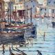 Peinture huile sur toile port de Martigues