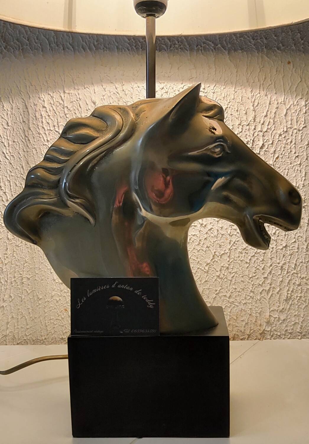 Horse lamp in the style of Maison Charles 1980