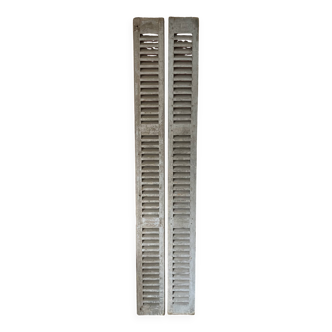 Set of 2 large old louvered shutters