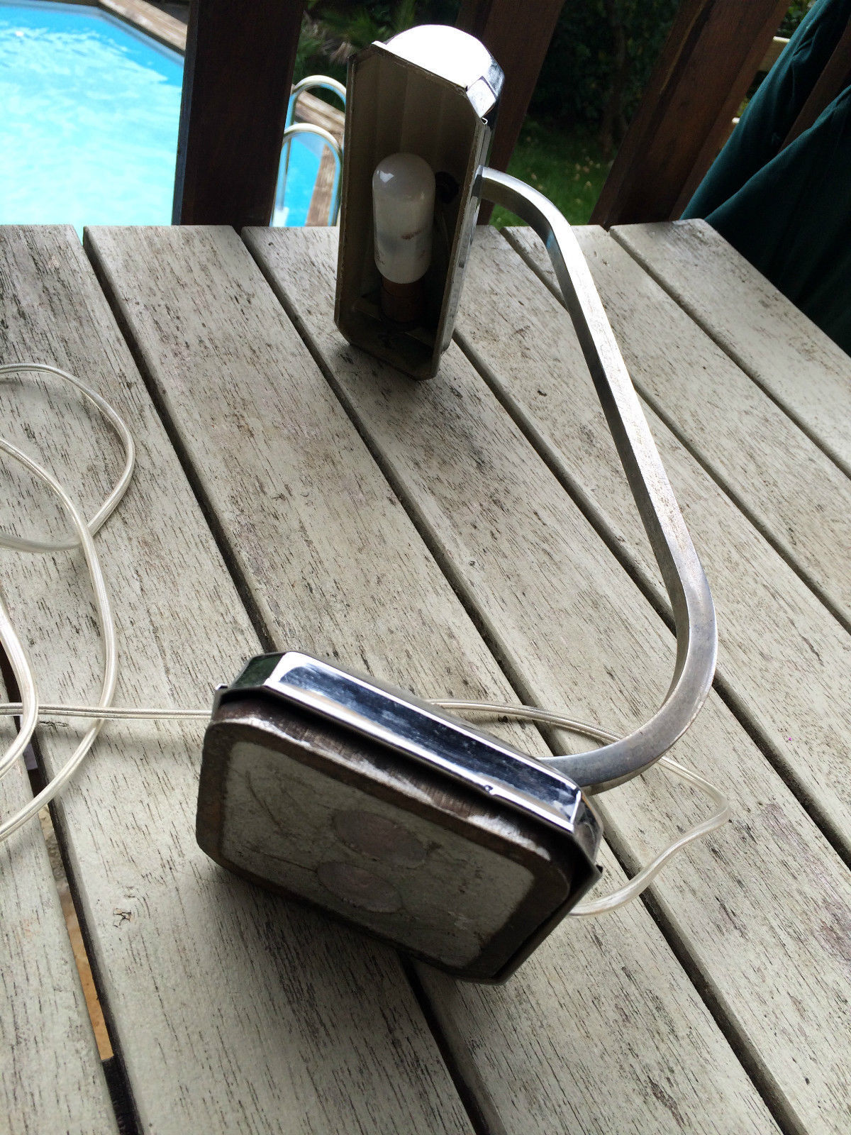 Old lamp chrome