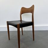 Set of 6 model 71 teak dining chairs by Niels O Møller for JL Møllers 1950s