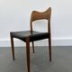 Set of 6 model 71 teak dining chairs by Niels O Møller for JL Møllers 1950s