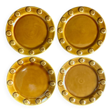 4 assiettes à dessert France vintage