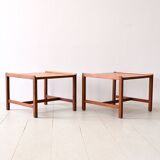 Swedish teak side tables