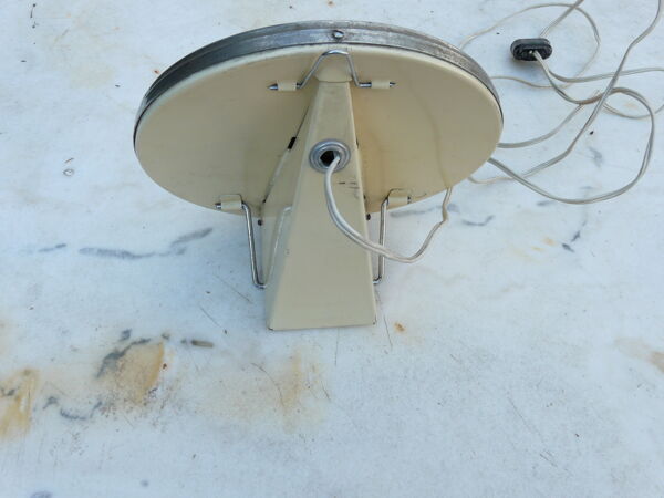 Miroir de barbier grossissant et éclairant vintage 18cm