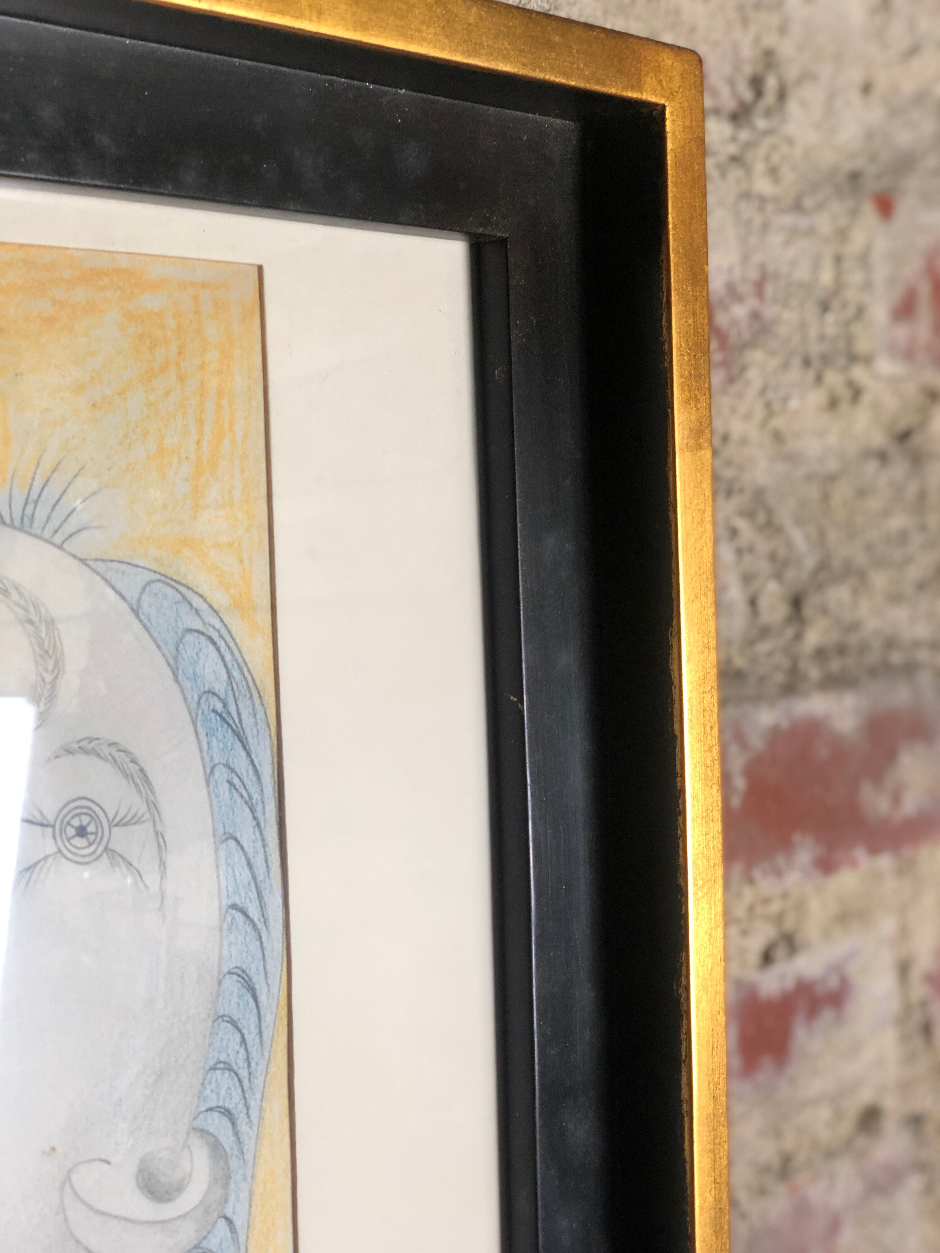 Picasso, reproduction "woman's head" preparatory drawing Guernica