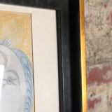 Picasso, reproduction "woman's head" preparatory drawing Guernica