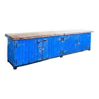 Old large workbench with original patina