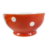 Longchamp red polka dot bowl