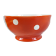 Longchamp red polka dot bowl