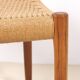 Tabouret Niels O. Møller Modèle 80a en Teck, Danemark des années 1960