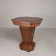 Table d'appoint octogonale Art Déco, chêne, années 1930