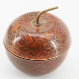 Boite pomme chinoise cloisonnée