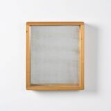 Miroir en pin vintage, Les Arcs, 1973