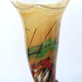 Pair of blown glass vases signed, 90s