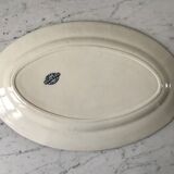 Plat oval terre de fer salins fin xixème