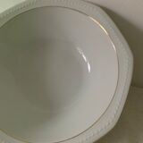 White dish with gilding