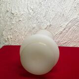 Old white and gold opaline vase