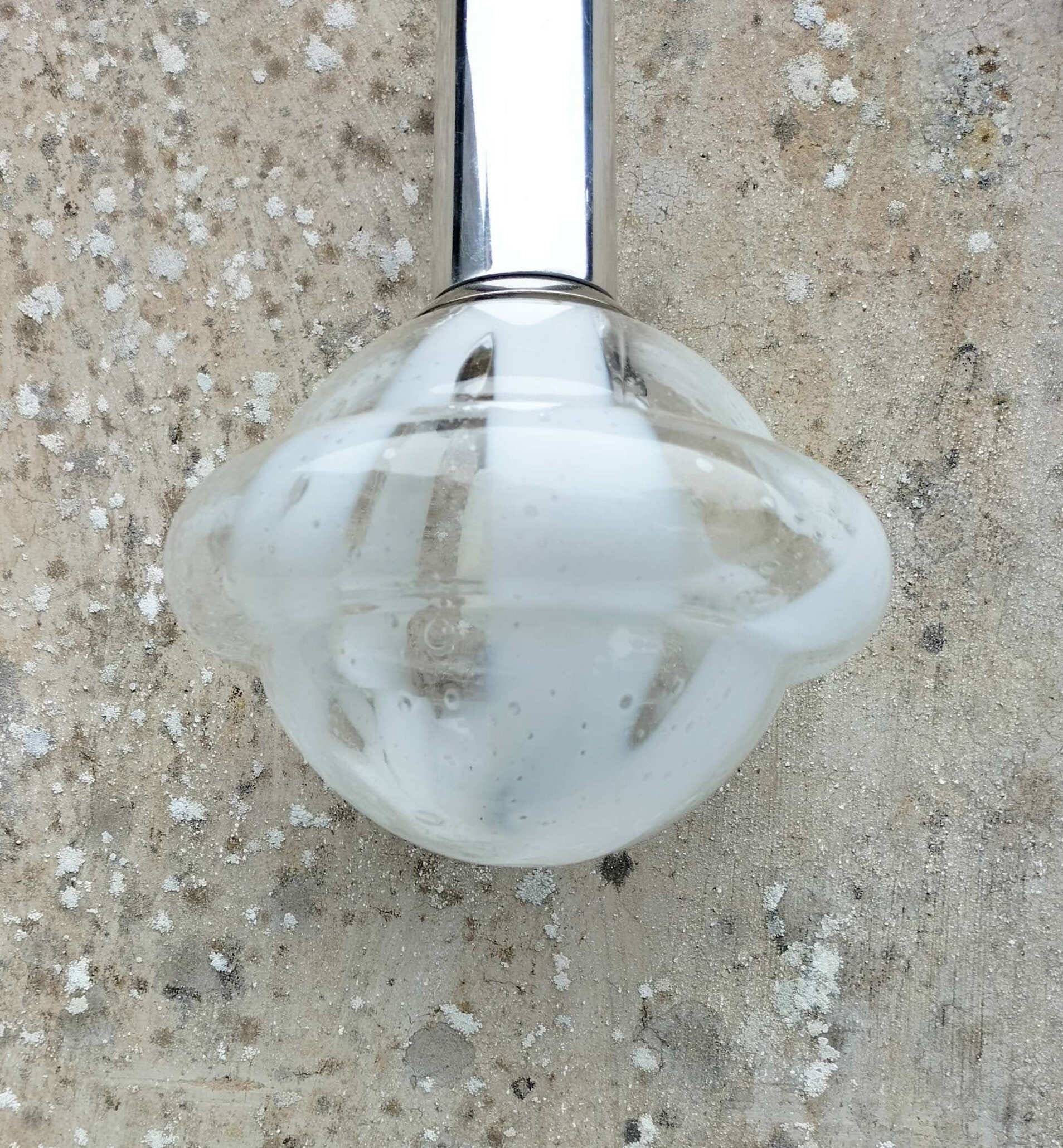 Suspension en verre vintage