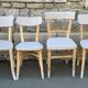 set of modernised vintage chairs – The Scandinavian elegance of the 1950s
