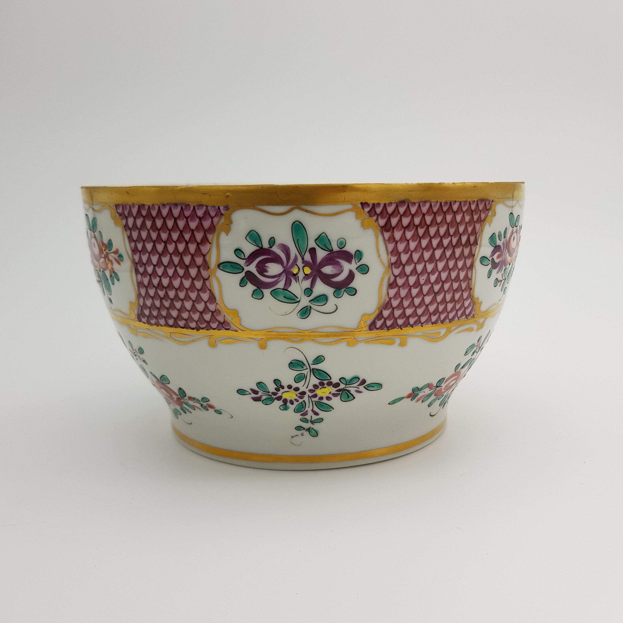 Pot cover porcelain décor Edme Samson decoration China Japan era 19th