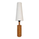 Mid-century modern sculptural table lamp in pine, 1970s.
