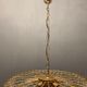 Italian murano glass prism triedri chandelier from venini