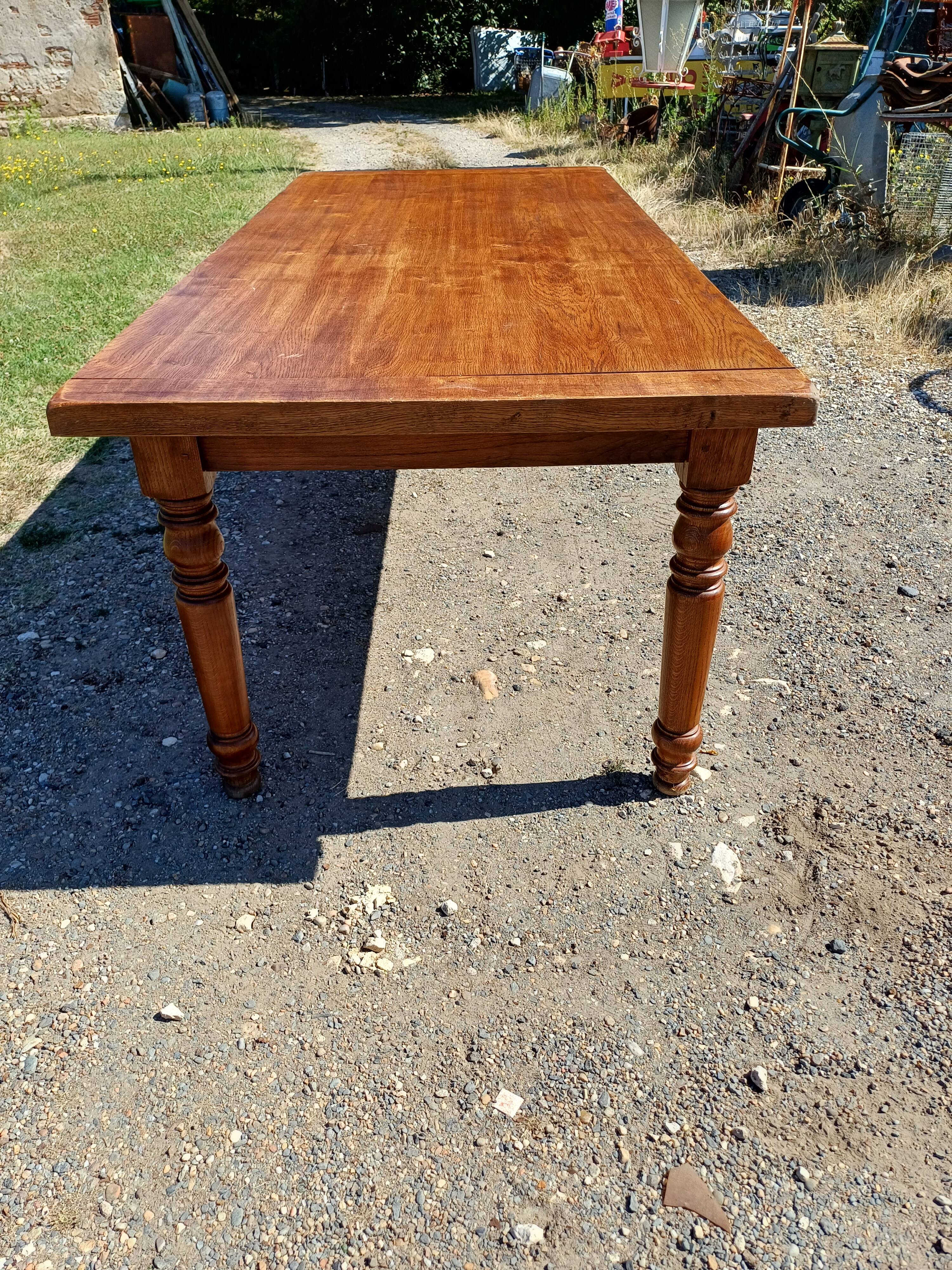 Oak Farmhouse Table