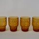 Lot de 4 verres ambrés Pernod années 70