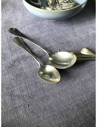 Old Harvest Tablecloth in Pure Lilac Dyed Hemp