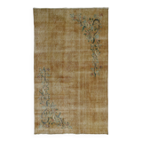 ONE-OF-A-KIND TURKISH HANDWOVEN VINTAGE RUG - RUSTIC VINTAGE CHARM 210X 124