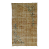 ONE-OF-A-KIND TURKISH HANDWOVEN VINTAGE RUG - RUSTIC VINTAGE CHARM 210X 124