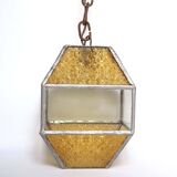 Amber Glass Grenade Lantern