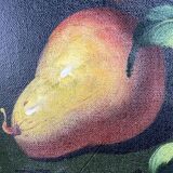 Table painting fruit basket with pears