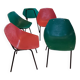 Suite of 5+1 shell chairs Pierre Guariche 1960