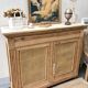 Raw wood and caning buffet